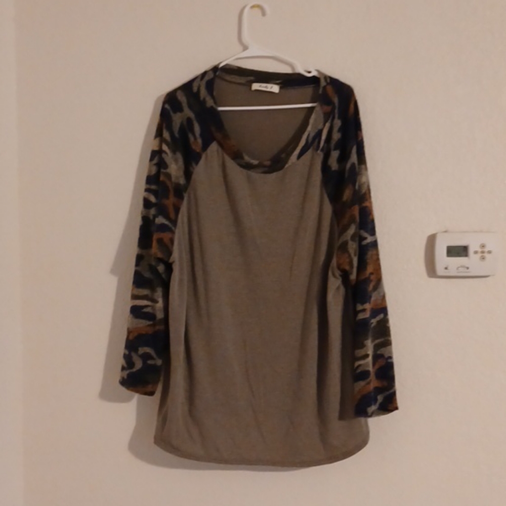 Cute Army Top 3X